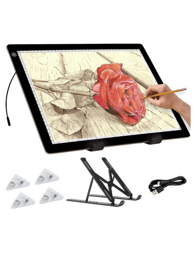 Tabla de Luz A3 TSOCOS con Soporte Ajustable y 3 Brillos