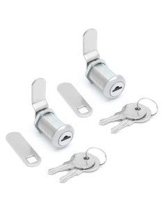 Cerradura de Cámara de Gabinete Qjaiune 2 Paquete Niquelado