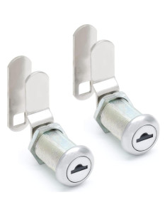 Cerradura de Cámara de Gabinete Qjaiune 2 Paquete Niquelado 2