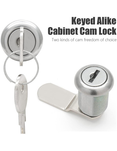 Cerradura de Cámara de Gabinete Qjaiune 2 Paquete Niquelado