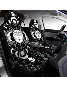 Juego Completo Cubiertas de Asiento de Coche Riakrum - Sol y Luna 2