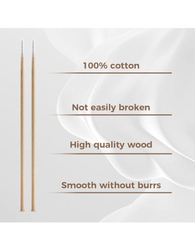 200 Hisopos de Algodón de Precisión CJJIE para Maquillaje