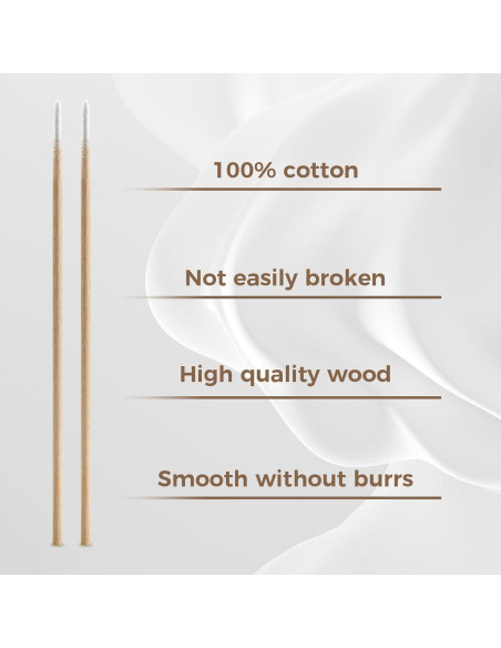 200 Hisopos de Algodón de Precisión CJJIE para Maquillaje