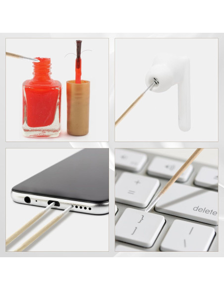 200 Hisopos de Algodón de Precisión CJJIE para Maquillaje