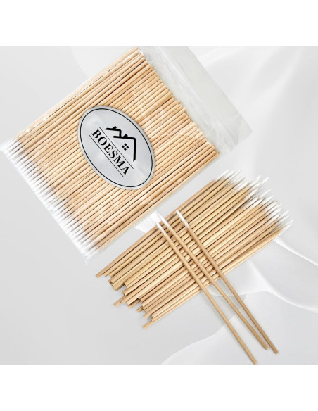 200 Hisopos de Algodón de Precisión CJJIE para Maquillaje