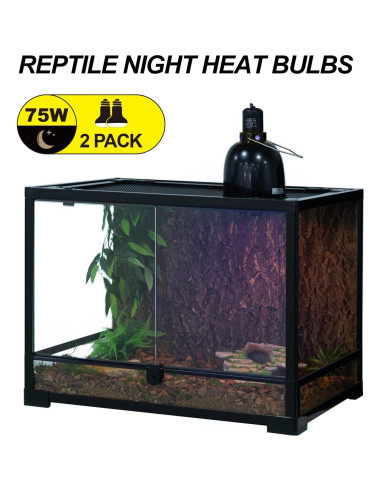 Lámpara de Calor Nocturna WACOOL 75W para Reptiles y Anfibios