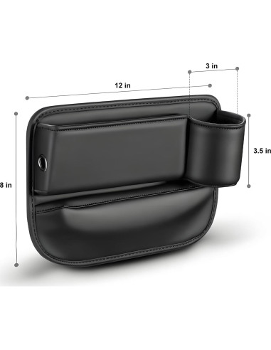 Organizador de Asiento de Coche FASTAGEI Lado Pasajero Cuero