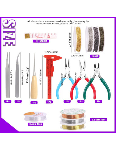 Kit de Suministros para Hacer Joyería Swpeet 1490 Piezas
