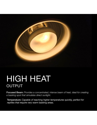 Lámpara de Calor MRREPTILE 75W para Reptiles - Paquete de 2