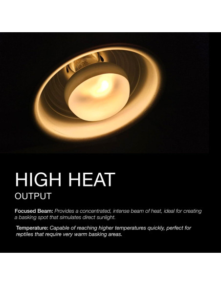 Lámpara de Calor MRREPTILE 75W para Reptiles - Paquete de 2