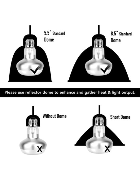 Lámpara de Calor MRREPTILE 75W para Reptiles - Paquete de 2
