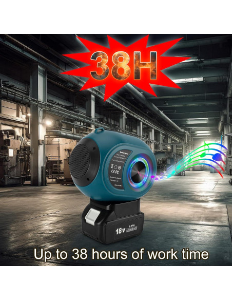Altavoz Bluetooth Makita YXDZ-009 30W 38h Batería 18V LXT