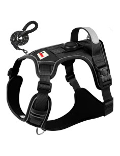 Arnés para Perros BOLDPET con Soporte para Airtag - Negro