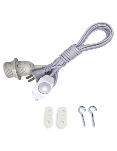 Kit de Luz Colgante Mocomfor 4.57m con Interruptor Regulador Blanco
