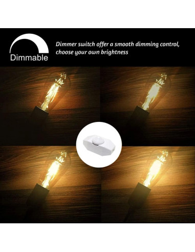 Kit de Luz Colgante Mocomfor 4.57m con Interruptor Regulador Blanco