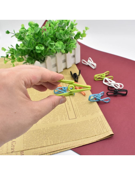 Paquete de 50 Clips Utilitarios Renashed Multicolor 5.6 cm