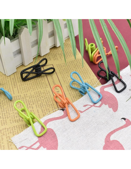 Paquete de 50 Clips Utilitarios Renashed Multicolor 5.6 cm