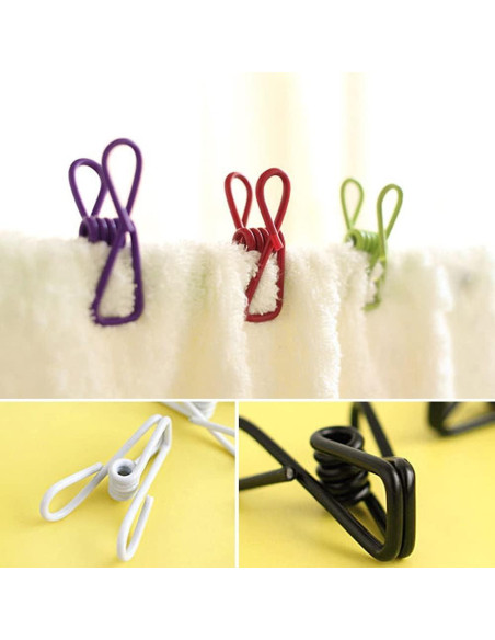 Paquete de 50 Clips Utilitarios Renashed Multicolor 5.6 cm