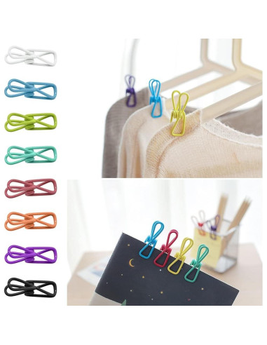 Paquete de 50 Clips Utilitarios Renashed Multicolor 5.6 cm