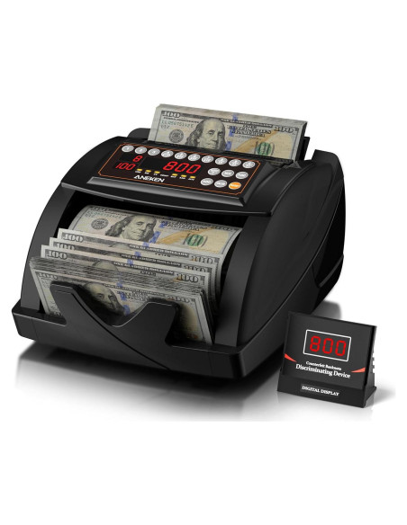 Contador de Dinero Aneken DC002 con Detección UV/MG/IR
