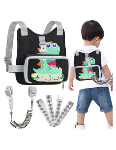 Arnés Plegable para Niños Accmor con Correa Antipérdida Dinosaurio