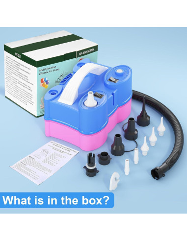 Bomba de aire eléctrica Dagelar 3-en-1 para globos 110V