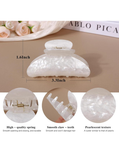 5 Clips de Garra para Cabello WRK - Medianos Antideslizantes