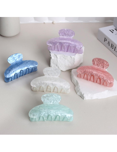 5 Clips de Garra para Cabello WRK - Medianos Antideslizantes