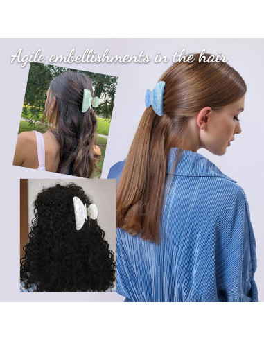 5 Clips de Garra para Cabello WRK - Medianos Antideslizantes