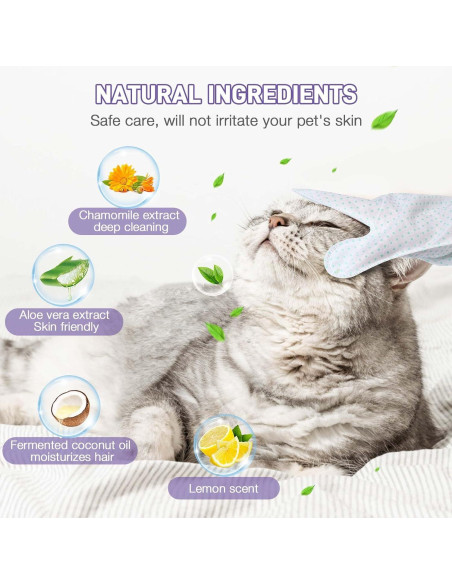 Toallitas de Limpieza para Perros VoagLuk 15 PCS con Aloe Vera