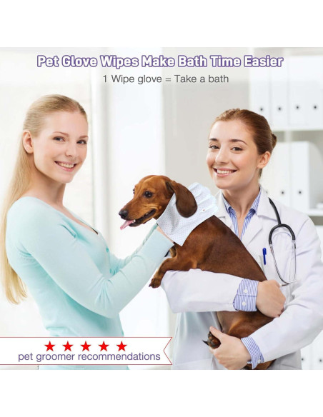 Toallitas de Limpieza para Perros VoagLuk 15 PCS con Aloe Vera