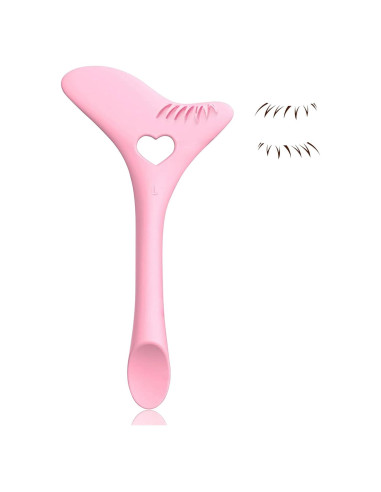 Plantilla de Delineador de Pestañas Inferiores HOSAILY Rosa - Herramienta de Maquillaje Multifuncional