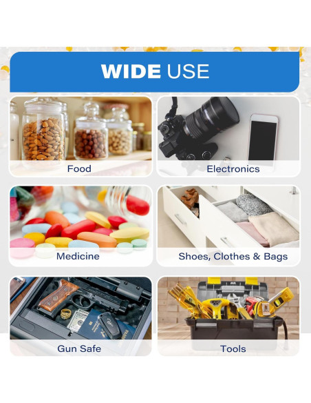 300 Paquetes de Gel de Sílice Deshidratante LotFancy 0.5g