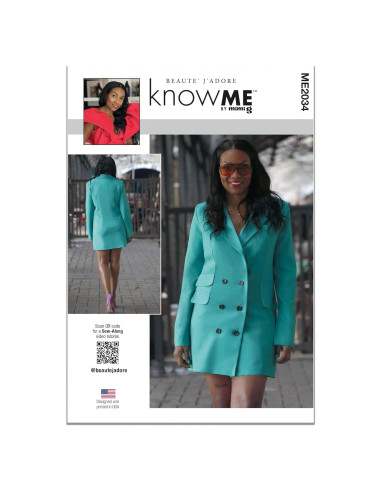 Patrones de Costura McCall's ME2034 Vestido con Chaqueta Tallas 8-16