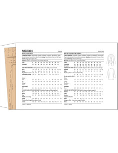Patrones de Costura McCall's ME2034 Vestido con Chaqueta Tallas 8-16 2