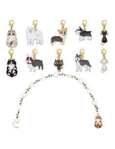 Marcadores de Punto de Cierre BENECREAT - 11 Piezas Gato y Perro