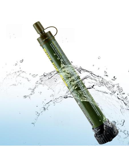 Filtro de Agua Portátil Hoayccom Verde Militar 5 Etapas 4000L