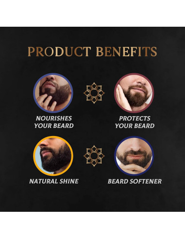 Aceite para Barba H HABIBI - Paquete de 4 Fragancias Naturales
