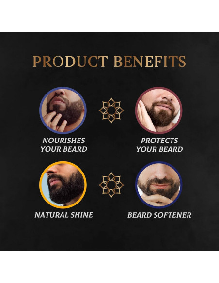 Aceite para Barba H HABIBI - Paquete de 4 Fragancias Naturales