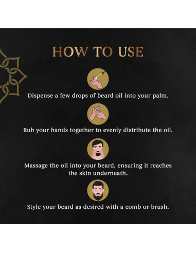 Aceite para Barba H HABIBI - Paquete de 4 Fragancias Naturales