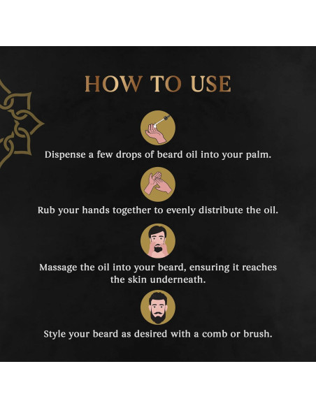 Aceite para Barba H HABIBI - Paquete de 4 Fragancias Naturales