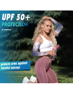 12 Pares Mangas UV para Mujeres y Hombres 53cm - Protección Solar 2