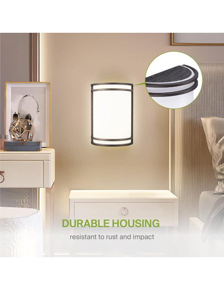 Luz de Pared LED Interior ASD Bronce Aceitado 25.4cm 3000K-5000K