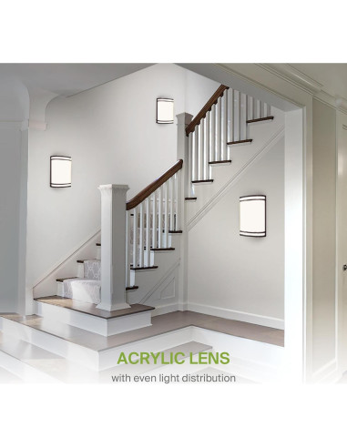 Luz de Pared LED Interior ASD Bronce Aceitado 25.4cm 3000K-5000K