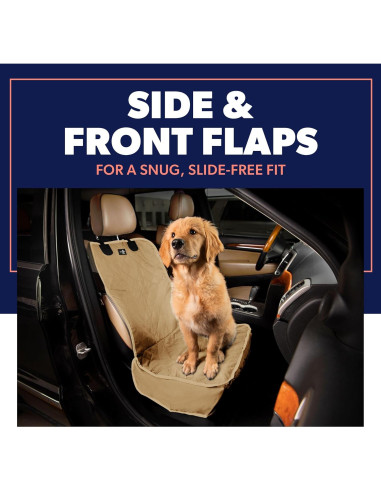 Funda de Asiento de Coche para Perros Active Pets Beige