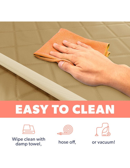 Funda de Asiento de Coche para Perros Active Pets Beige