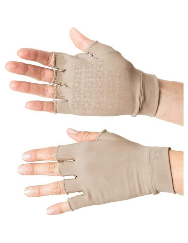 Guantes de Sol Sin Dedos Unisex Anti-Envejecimiento UPF 50+ Chocolate Grande