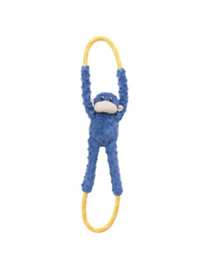 ZippyPaws Monkey RopeTugz Azul - Juguete Duradero para Perros