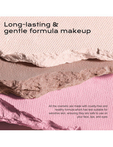 Paleta de Maquillaje Color Nymph 3 en 1 Rubor Contorno Iluminador