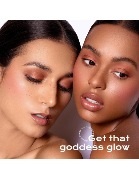 Paleta de Maquillaje Color Nymph 3 en 1 Rubor Contorno Iluminador